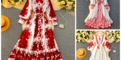 پیراهن فون سنتی زنانه؛ با این پیراهن میتونی استایل سنتی و شیک رو تجربه کنی.