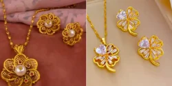گوشواره گردنبند طلا؛ ۱۵ مدل جذاب برای ایجاد استایلی لوکس و خاص