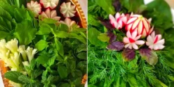 تزیین مجلسی سبزی خوردن؛ ۱۵ ایده راحت و شیک برای خوشگلتر شدن سفره مهمونی