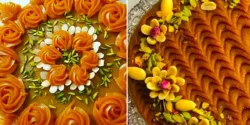 دیزاین حلوا زعفرانی؛ ۱۵ عکس از جدیدترین دیزاین‌های حرفه‌ای برای پذیرایی خاص
