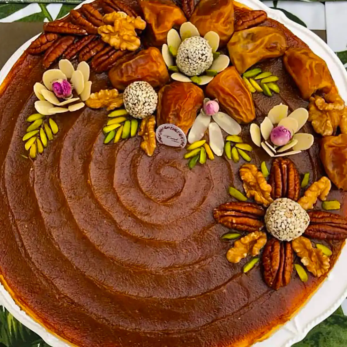 دیزاین حلوا زعفرانی