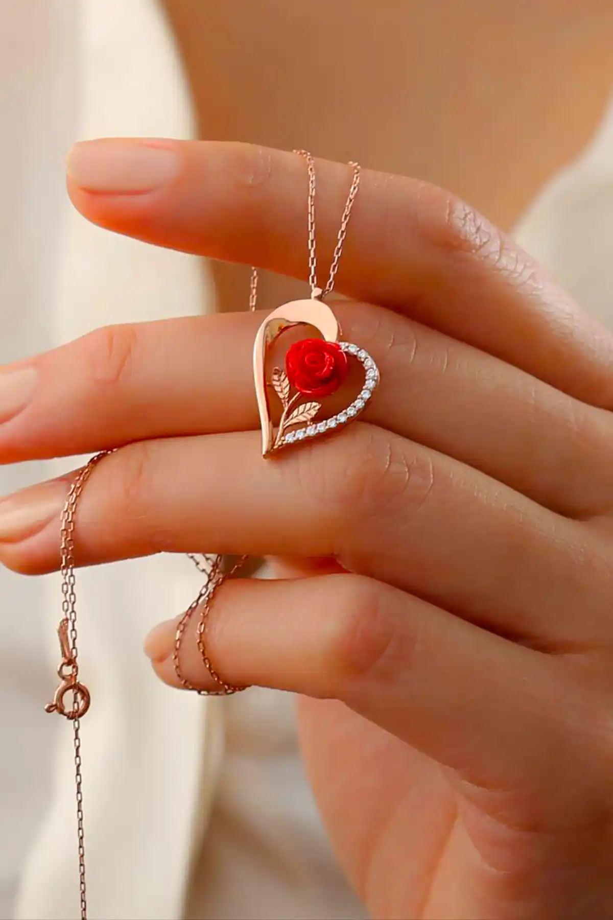 گردن آویز قلبی طلا