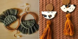 گوشواره مکرومه ای شیک؛ ۱۵ مدل زنونه سبک و راحت برای استفاده روزمره