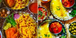 ایده سرو غذا دونفره؛ ۱۵ مدل چیدمان زیبا برای میز رمانتیک دونفره