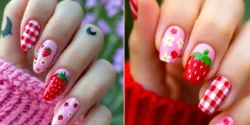 کاشت ناخن توت فرنگی؛ ۱۵ عکس دوستداشتنی از طرحهای شاد و فانتزی ناخن