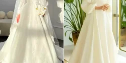 لباس عقد با حجاب؛ ۱۵ عکس استایل‌های محجبه و لاکچری برای روز عقد خاطره‌انگیز