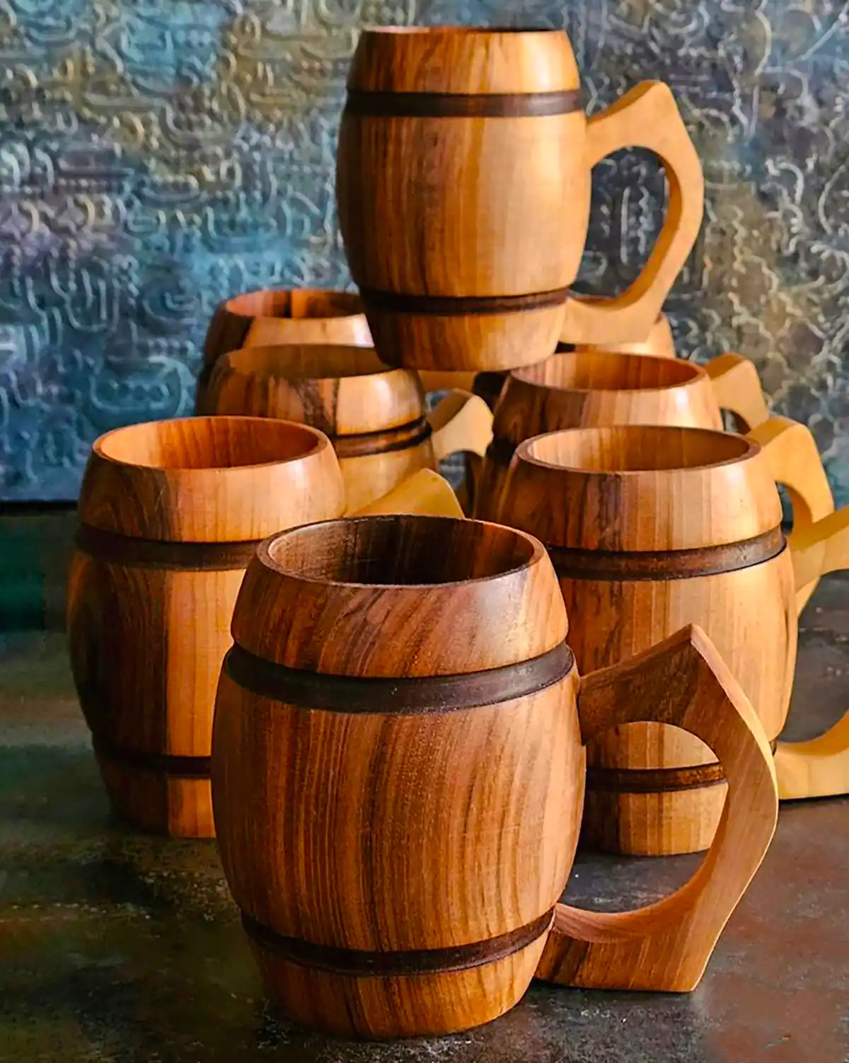ماگ چوبی روستیک