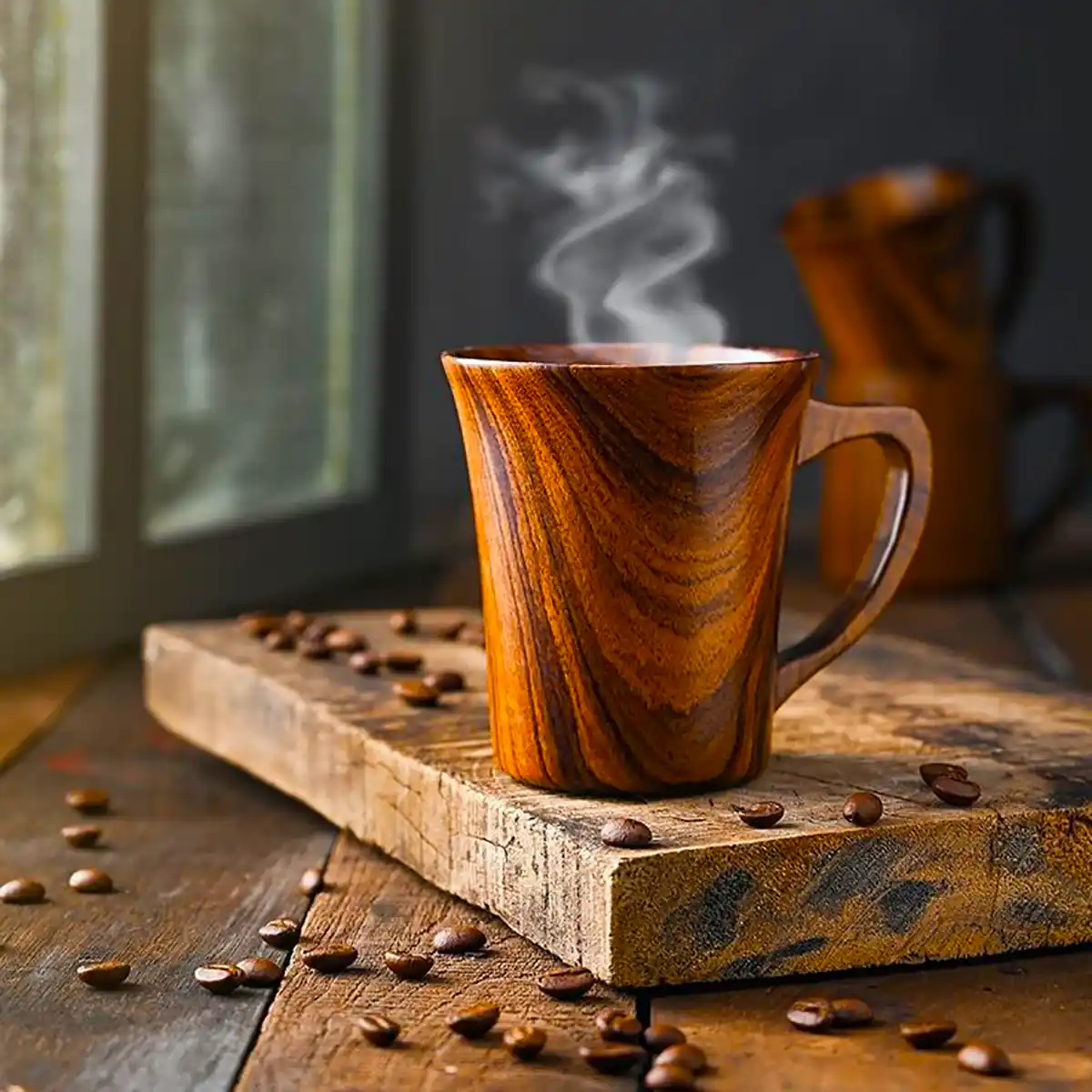 ماگ چوبی روستیک