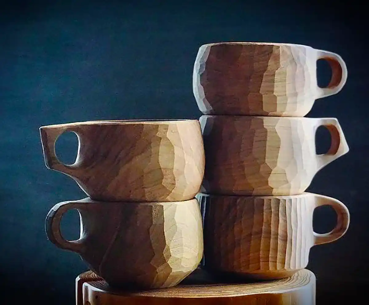ماگ چوبی روستیک