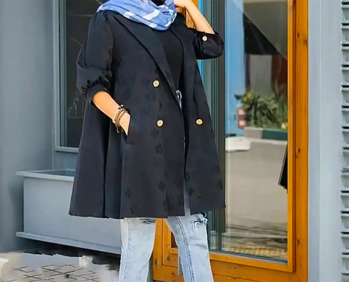 مانتو باکلاس مشکی