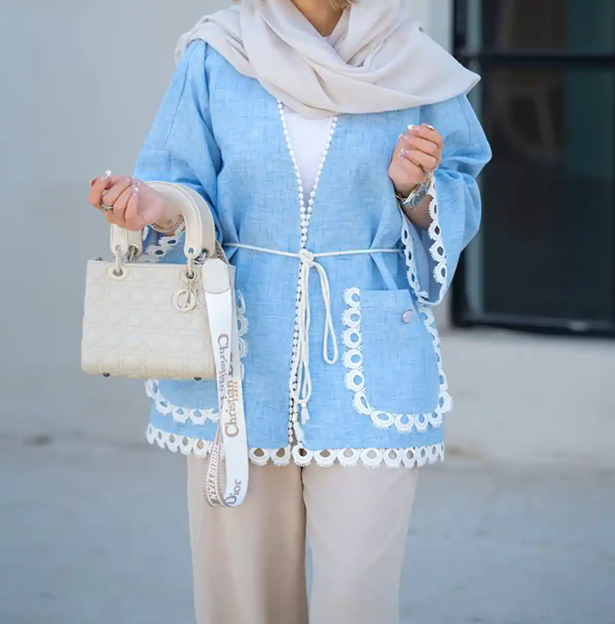 مانتو کتی آبی باکلاس