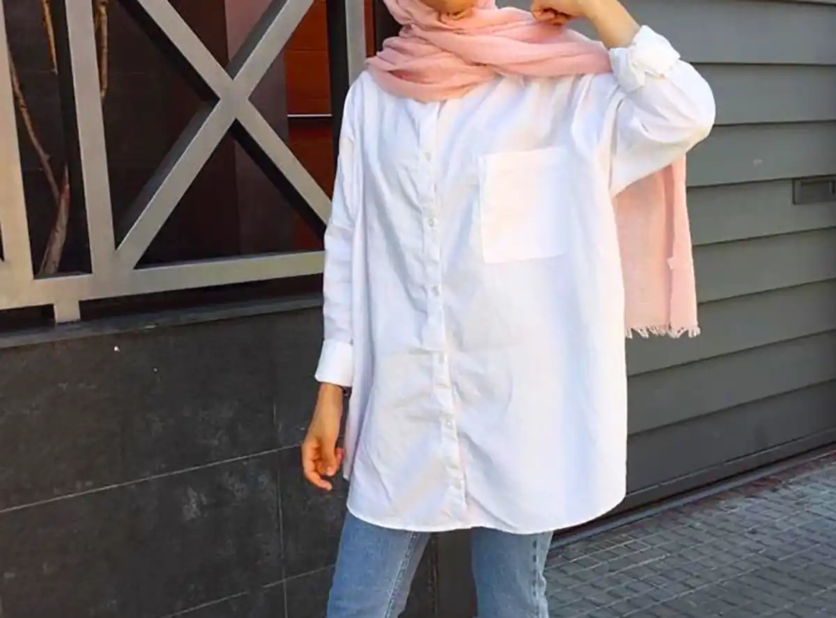 مانتو شومیزی سفید زنانه