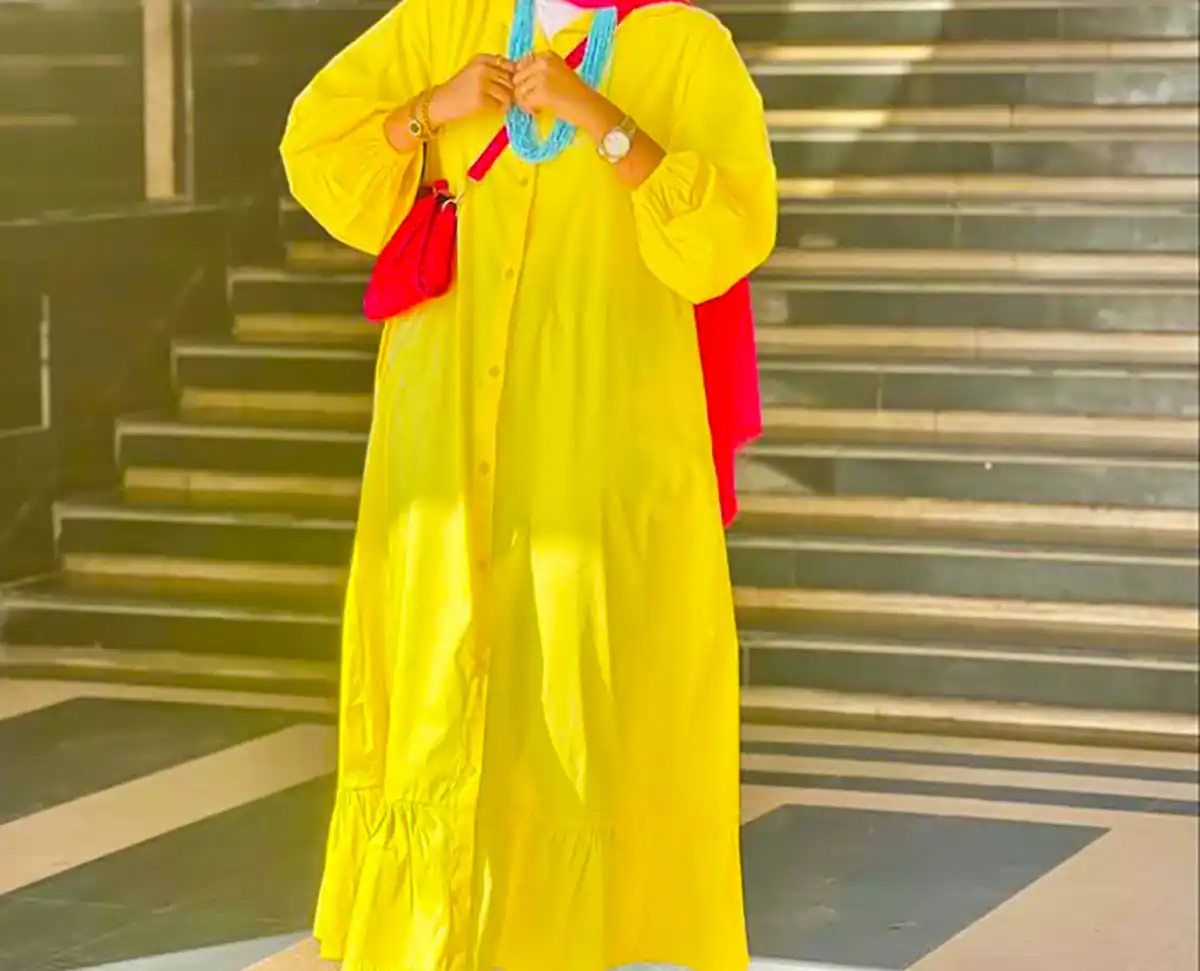 مانتو زرد باکلاس