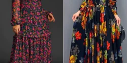 ماکسی گل گلی زنانه؛ ۱۵ ایده ست کردن با کیف و کفش تابستونی