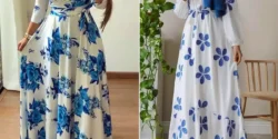 ماکسی سفید آبی زنانه؛ ۱۵ مدل ساده و شیک برای استایل تابستانی خانم ها