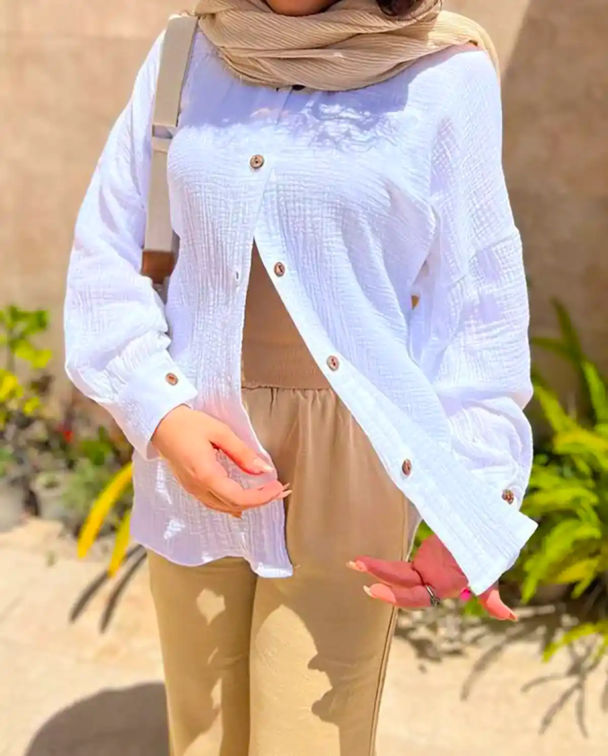 پیراهن سفید زنانه
