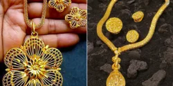 سرویس طلا حجمی شیک؛ ۱۵ مدل جذاب و پر زرق و برق برای استایل خاص شما