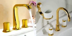 شیر طلایی روشویی؛ ۱۵ مدل مدرن برای دکوراسیون شیک و لوکس سرویس بهداشتی