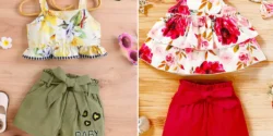 تاپ شورت گوگولی بچگانه؛ ۱۵ ترکیب رنگ شاد برای استایل تابستانه کودک شما