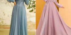 لباس مجلسی بلند حریر؛ ۱۵ عکس جذاب از مدرنترین طراحیها برای مجالس خاص