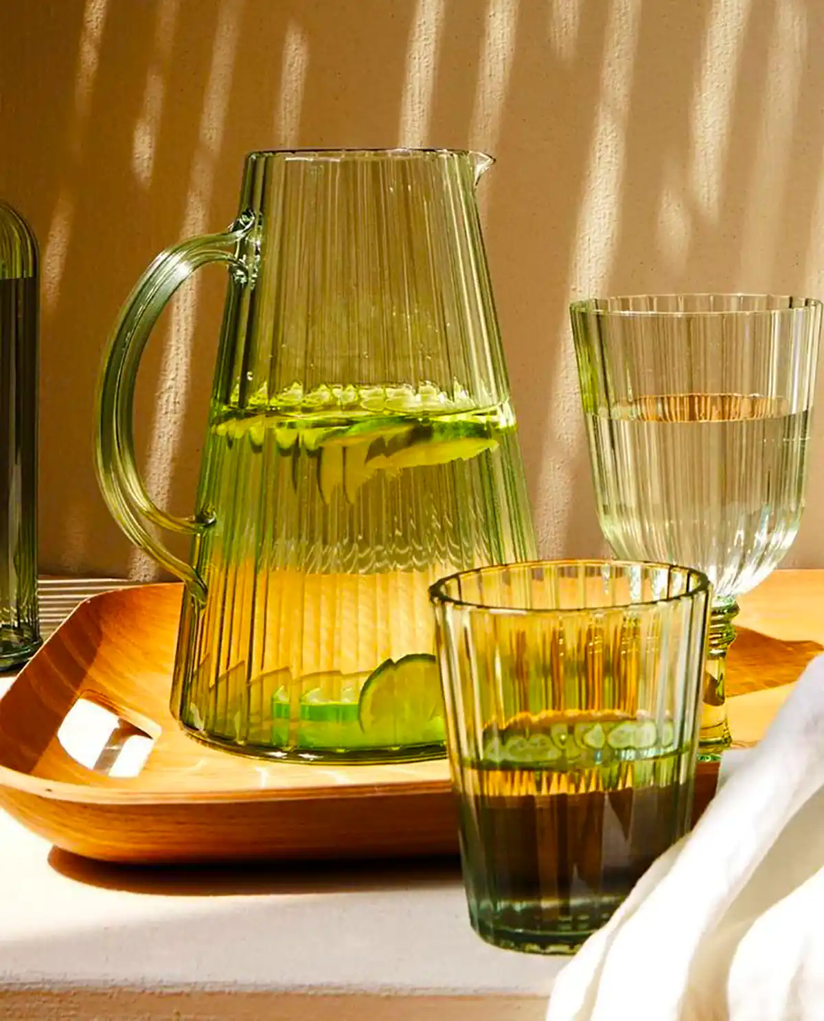 ست پارچ و لیوان کریستال