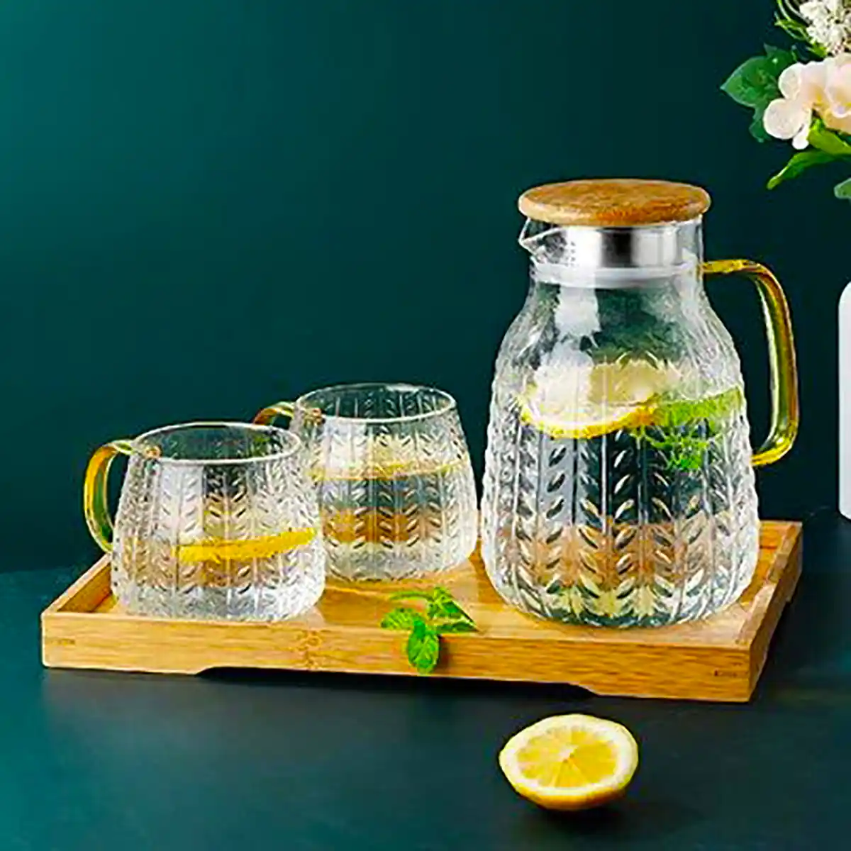 ست پارچ و لیوان کریستال