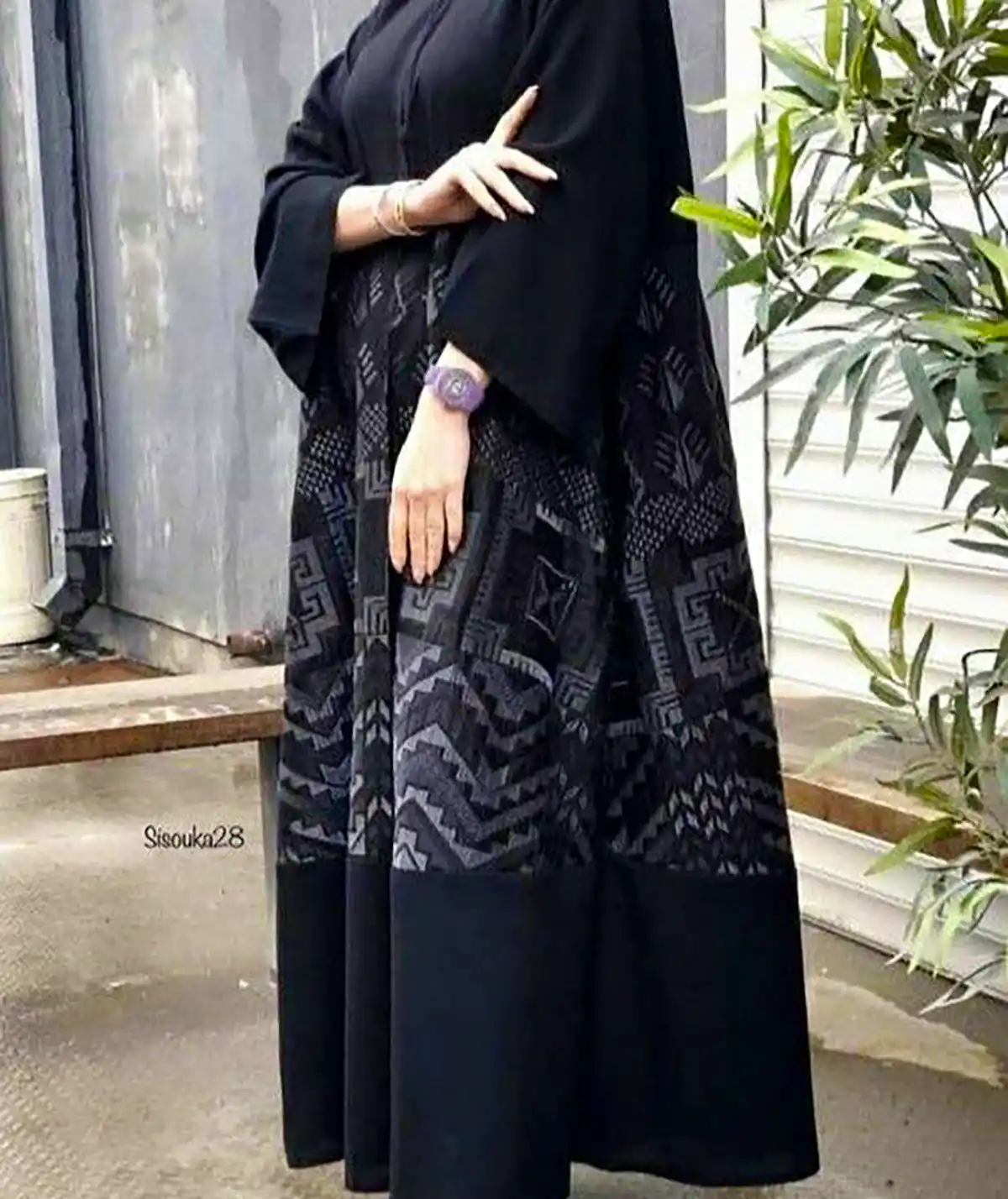 عبا مشکی سن بالا