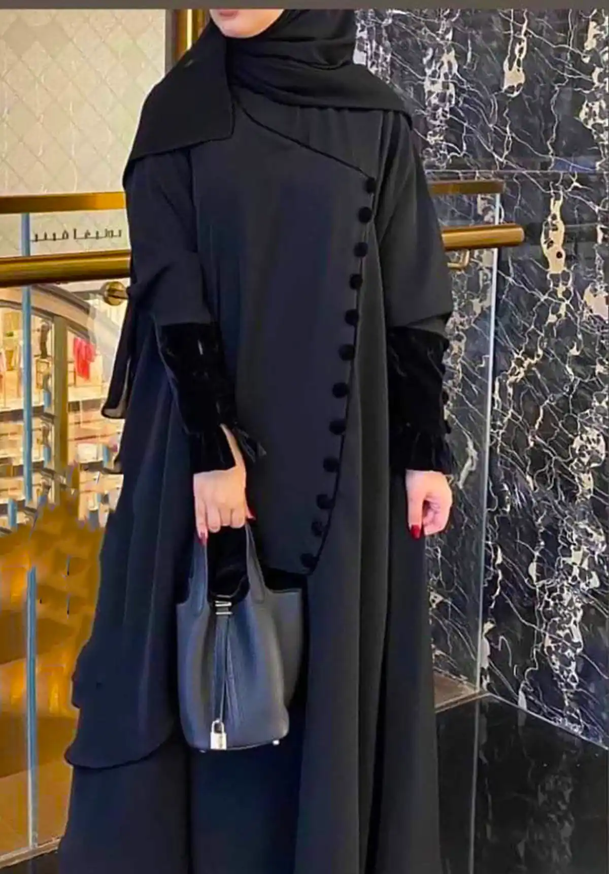 عبا مشکی سن بالا