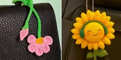 آویز کیف بافتنی؛ ۱۵ مدل خلاقانه و متفاوت برای تزیین انواع کیف مجلسی و روزمره