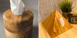باکس کلینکس چوبی شیک؛ ۱۵ عکس شگفت‌انگیز مینیمال برای میز پذیرایی