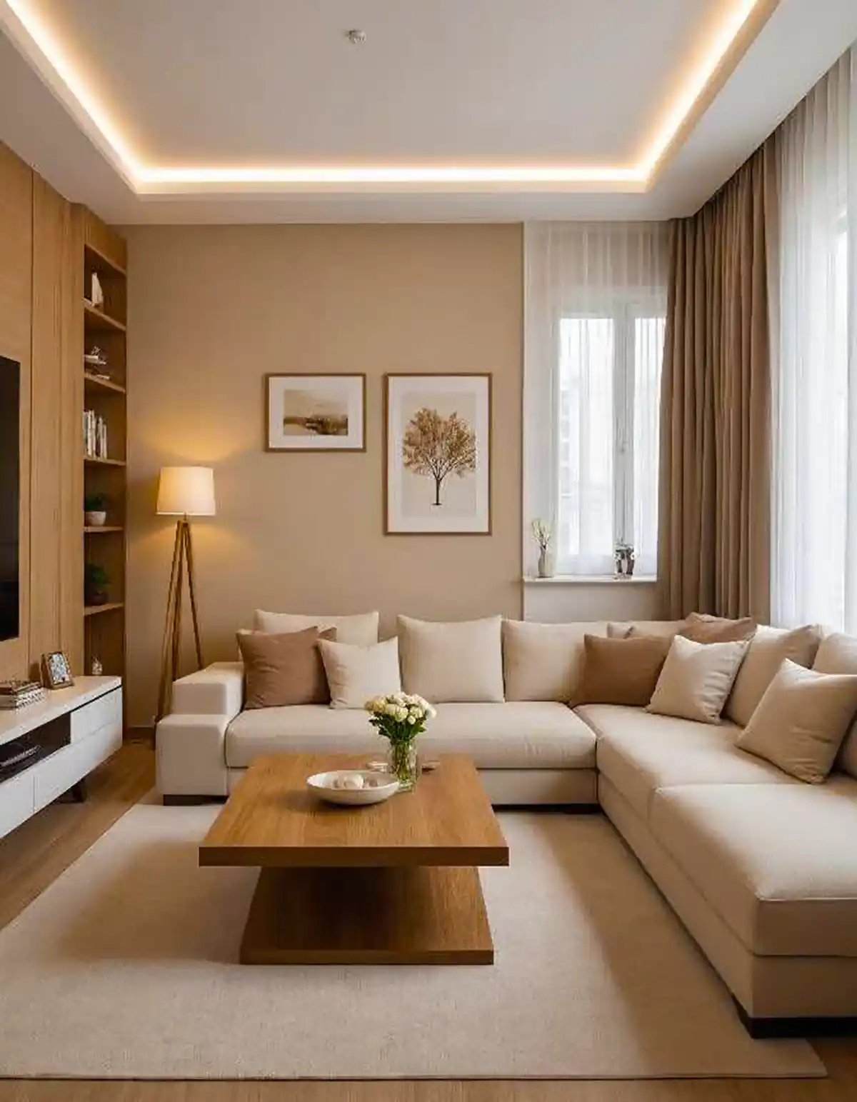 چیدن مبلمان پذیرایی مدرن
