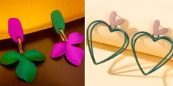 گوشواره سبز رنگ شیک؛ ۱۵ مدل شگفتانگیز و زیبا برای استایل خاص شما