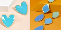 گوشواره آبی روشن فانتزی؛ ۱۵ مدل جذاب برای استایلهای روزمره و خاص