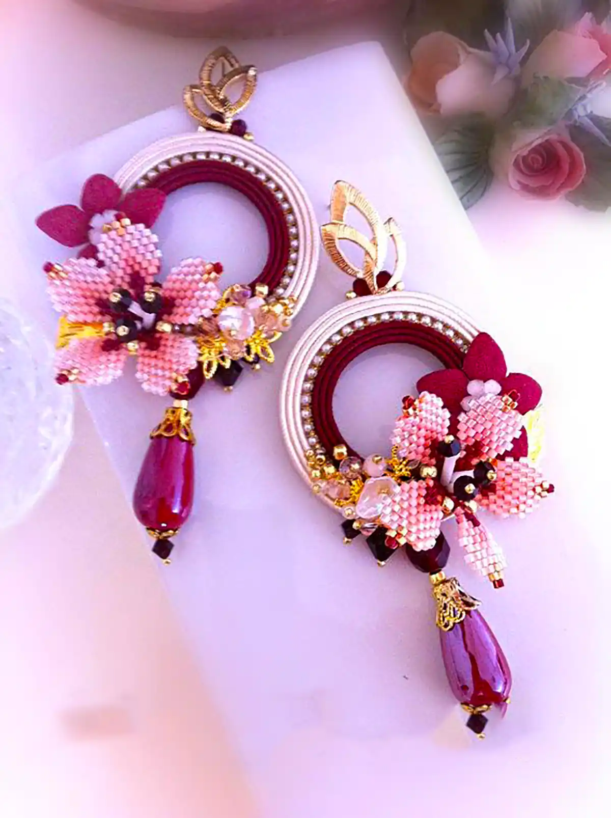 گوشواره رنگی تابستانی