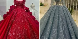لباس عروس پرنسسی رنگی؛ ۱۵ ایده جذاب و رنگی شیک برای شب عروسی