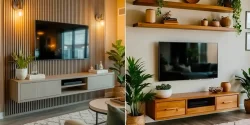 مدل TV وال شیک و مدرن؛ ۱۵ ایده جذاب طراحی برای پذیرایی مدرن و شیک