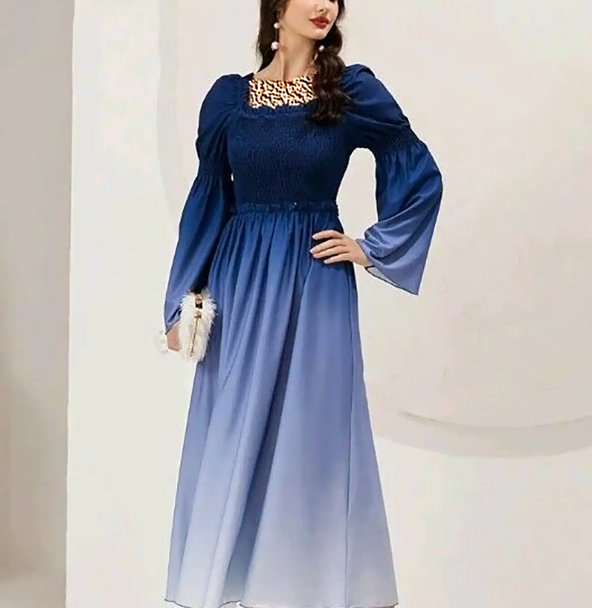 پیراهن آبرنگی شیک زنانه