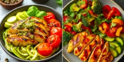 سالاد رژیمی با مرغ گریل؛ ۱۵ مدل ساده و خوشمزه برای وعدههای سبک