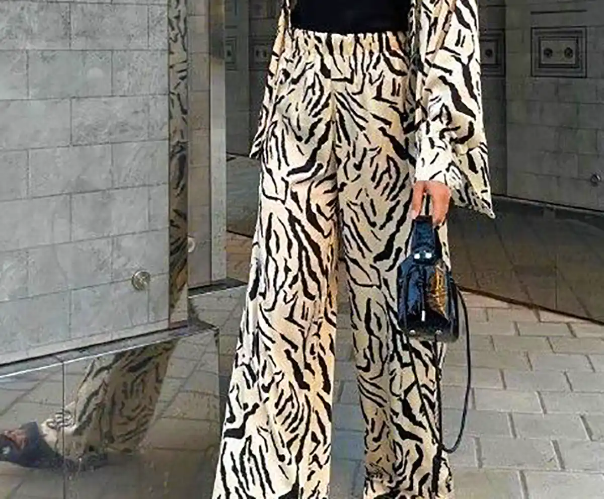شلوار طرح دار شیک زنانه