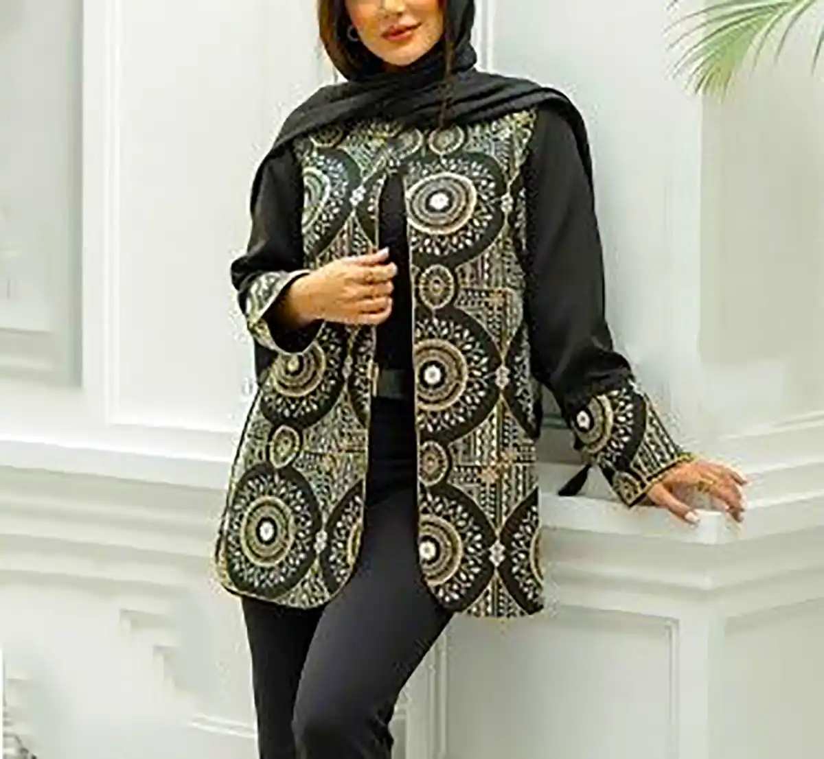 استایل کژوال مانتو مشکی
