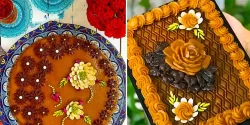 تزیین حرفهای حلوا؛ ۱۵ عکس جذاب از تزیین های جدید مخصوص مجالس خاص