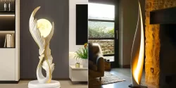 آباژور ایستاده مینیمال؛ ۱۵ عکس طراحی هنری برای هماهنگی کامل با دکور مدرن  امروزی