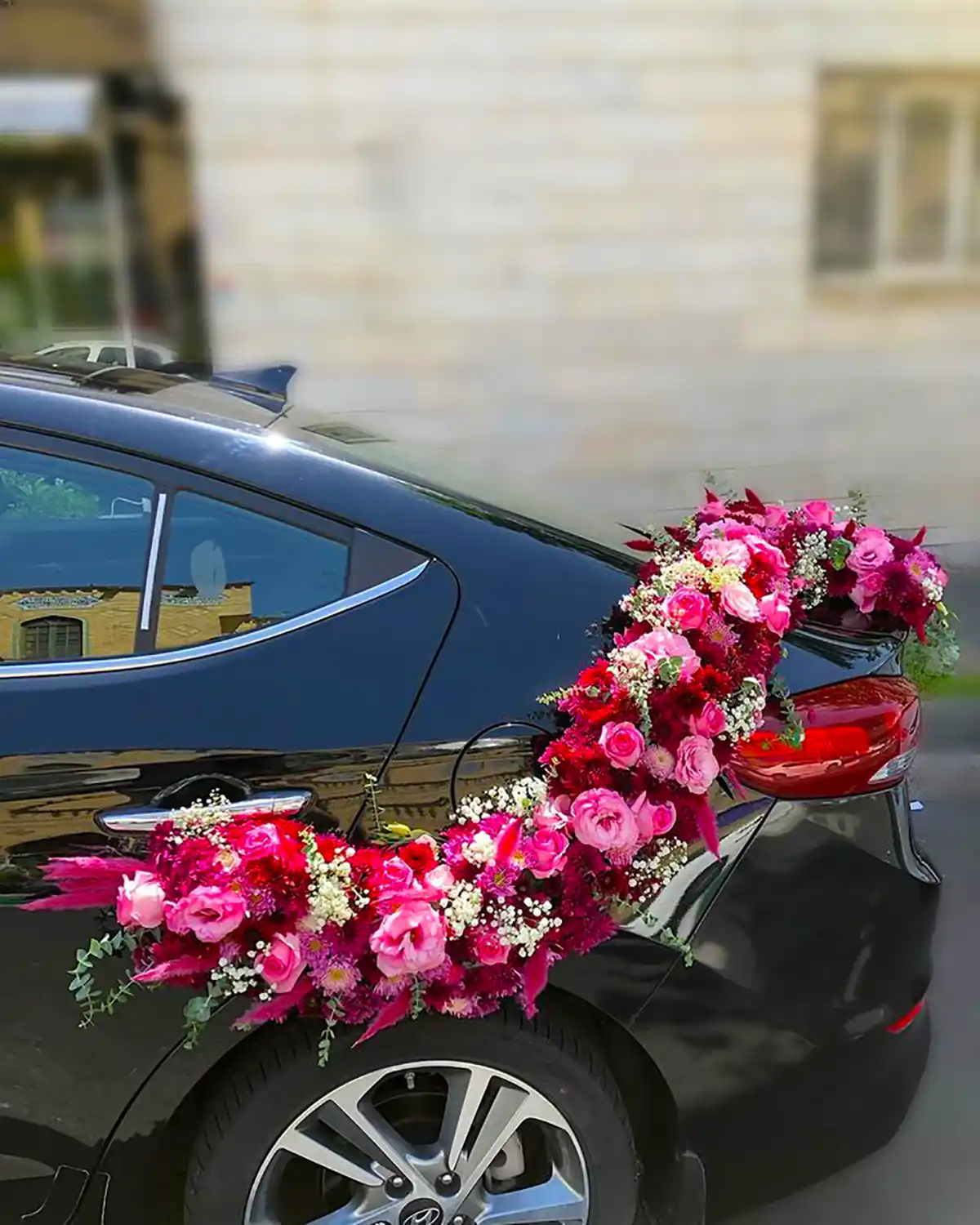 گل آرایی ماشین عروس