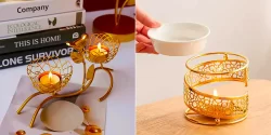هولدر شمع لاکچری؛ ۱۵ عکس جذاب جهت تزیین سالن پذیرایی با سبکی کاملاً متفاوت