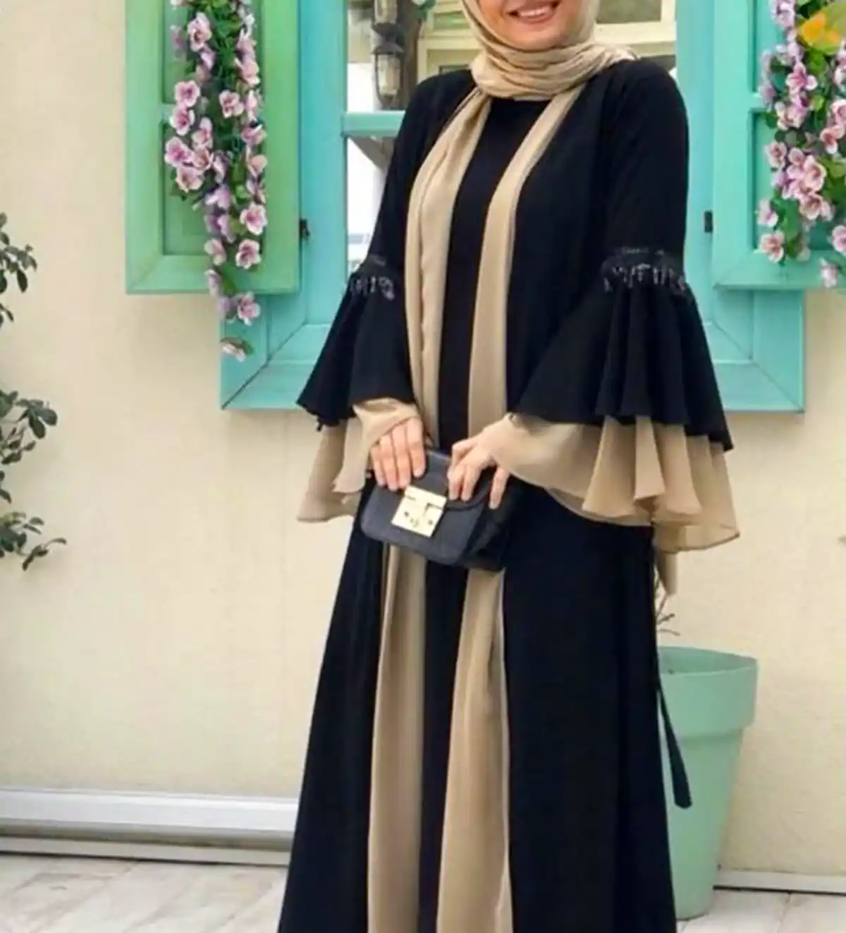 مانتو عبایی لبنانی شیک