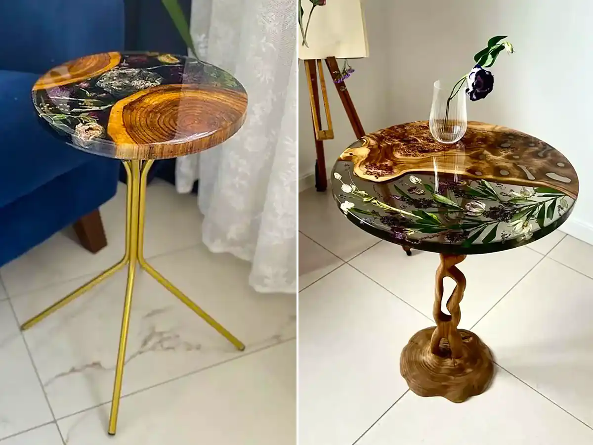 میز عسلی رزینی شیک