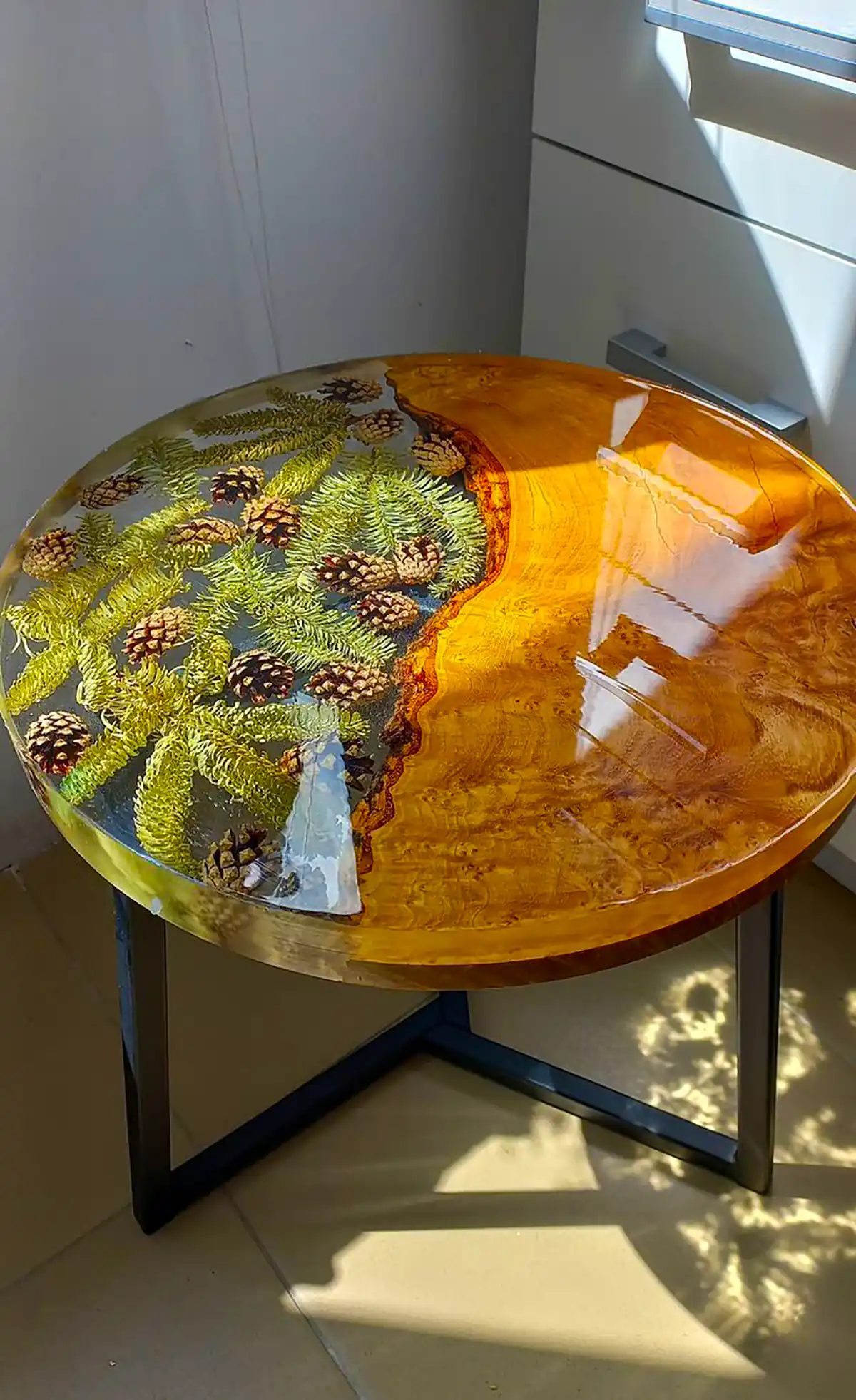 میز عسلی رزینی شیک