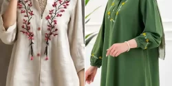 پیراهن گلدوزی شده زنانه؛ ۱۵ مدل شیک و خاص برای استایل کژوال و روزمره