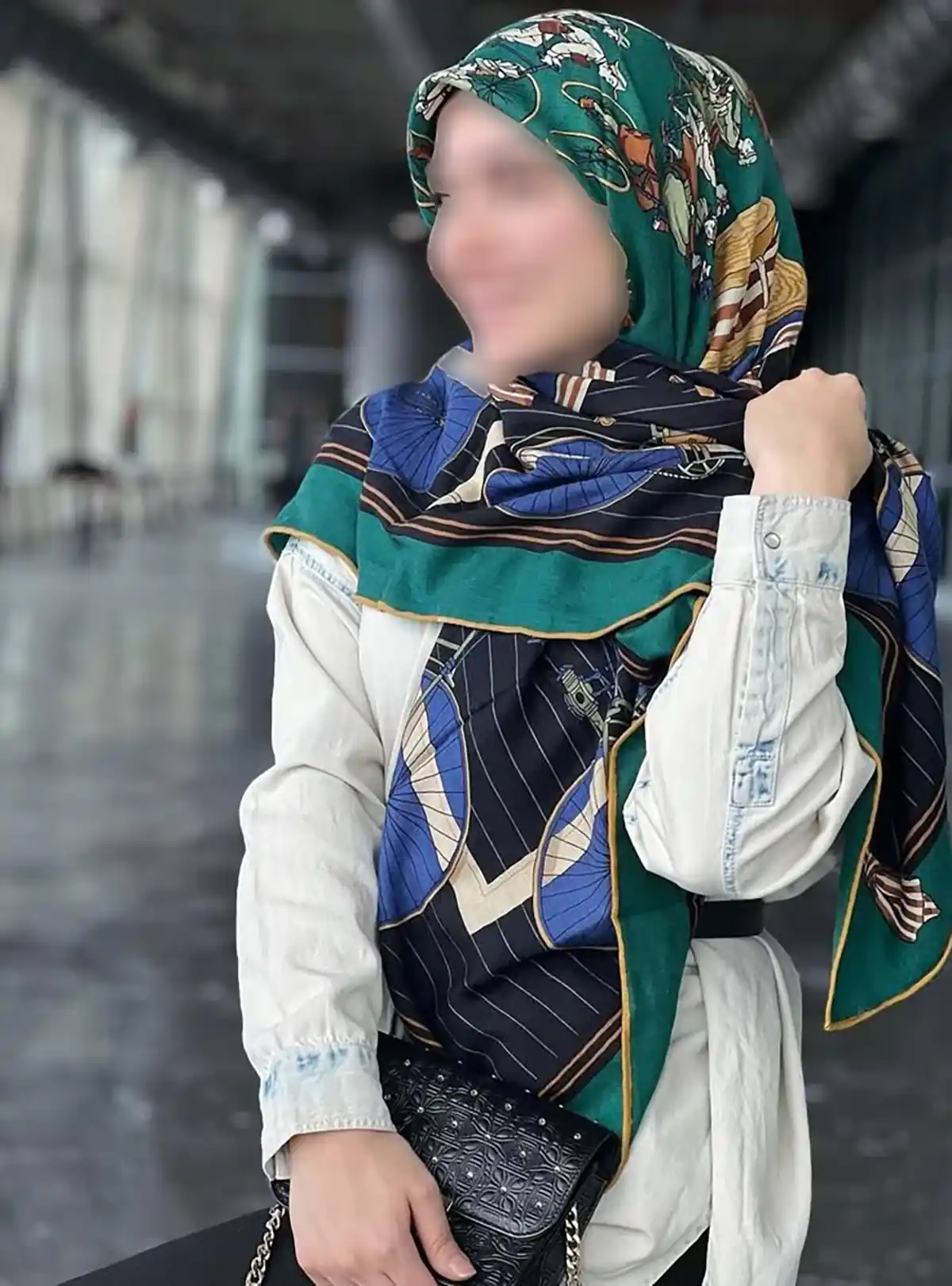 روسری قواره ۱۴۰ ابریشمی