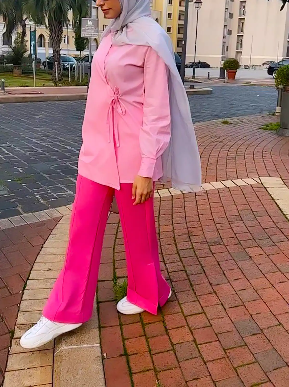 استایل بیرونی صورتی تینیجری
